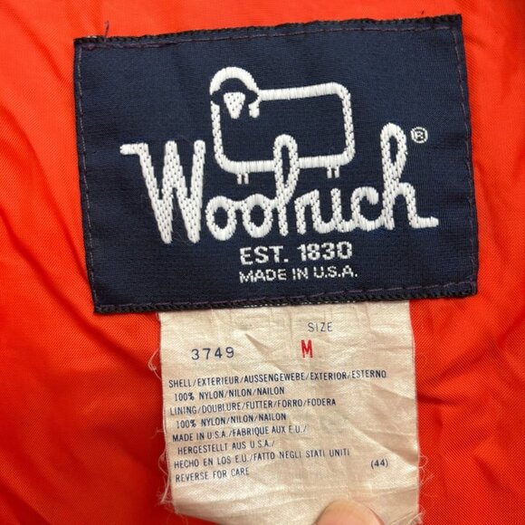 Vintage Woolrich Blaze Orange Camo Camouflage Hunting Jacket Coat Medium M - Picture 2 of 10